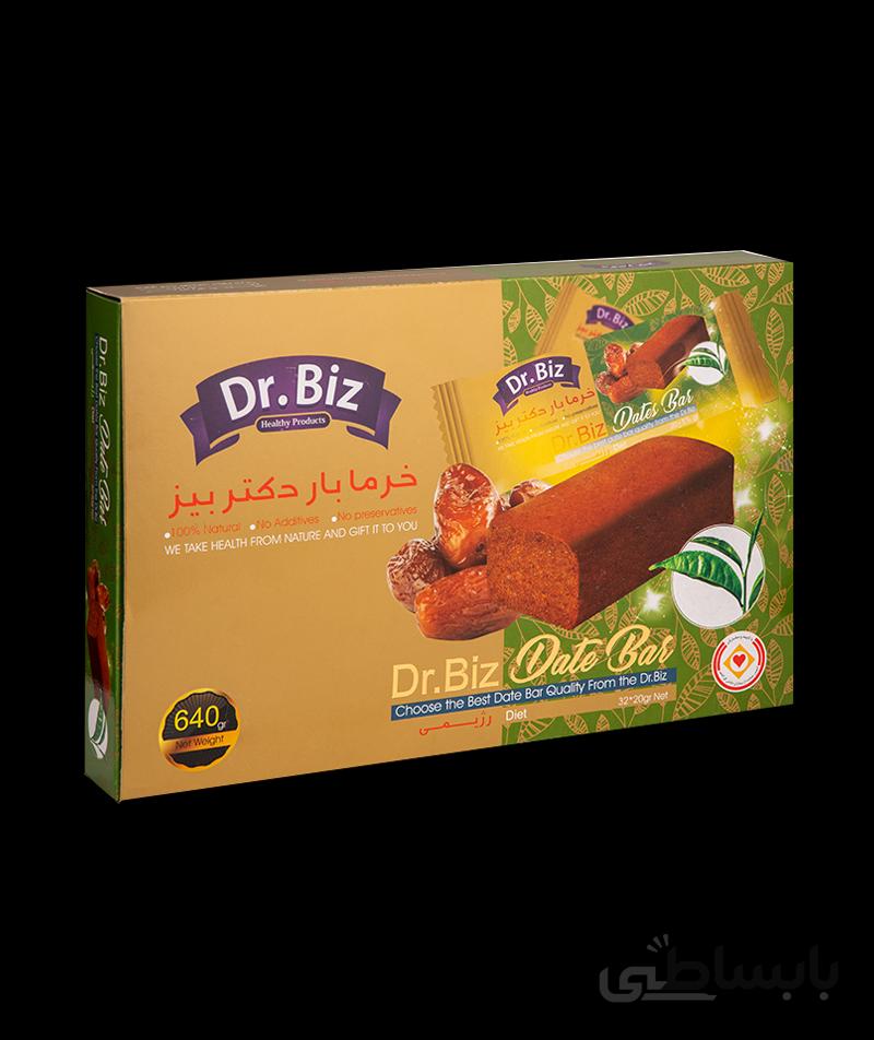 خرما بار رژیمی دکتر بیز (بسته 32 عددی)