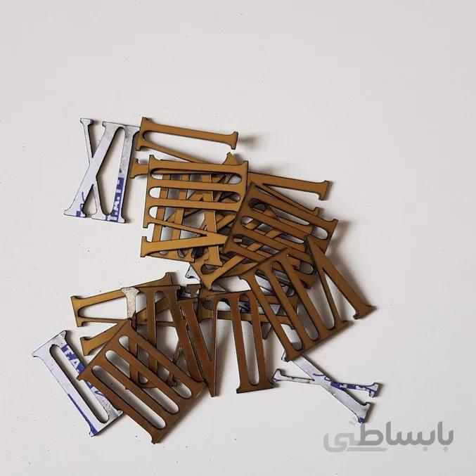 اعداد ساعت یونانی سایز متوسط (طلایی)