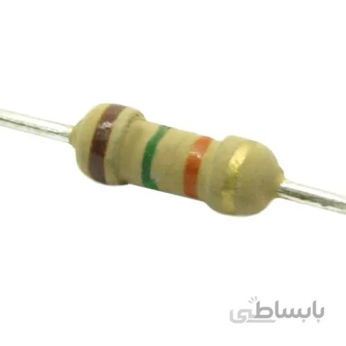 RES 15 K / 1/4 W (مقاومت 15 کیلو اهم 1/4 وات 5 درصد)
