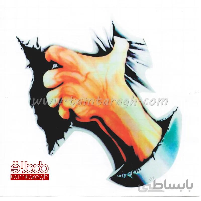 استیکر (برچسب) خودرو طرح چنگ 1