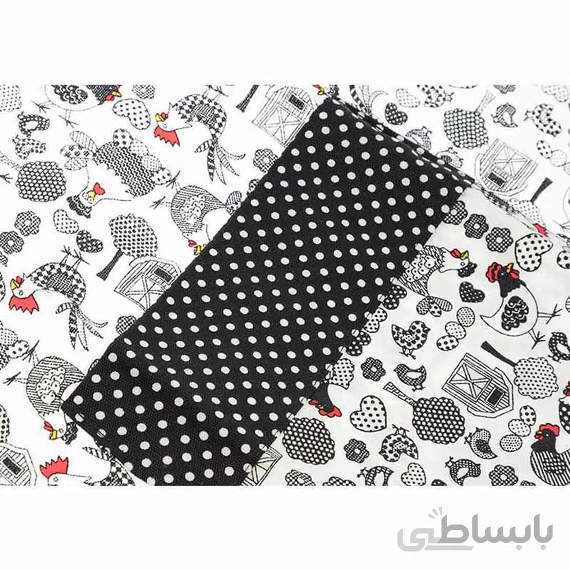 پیشبند رزین تاژ طرح خروس کتان