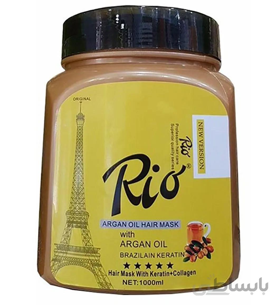 ماسک مو بدون سولفات آرگان کراتینه 1000میل ریو ا Rio Keratin Argan Hair Mask 1000ml