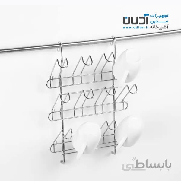 جا لیوانی متحرک آویز استیل – آرشن 2