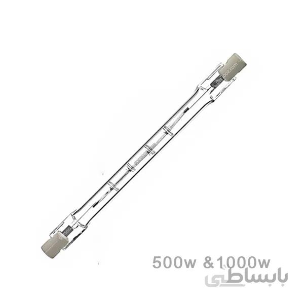 لامپ مدادی 500 وات پایه R7s