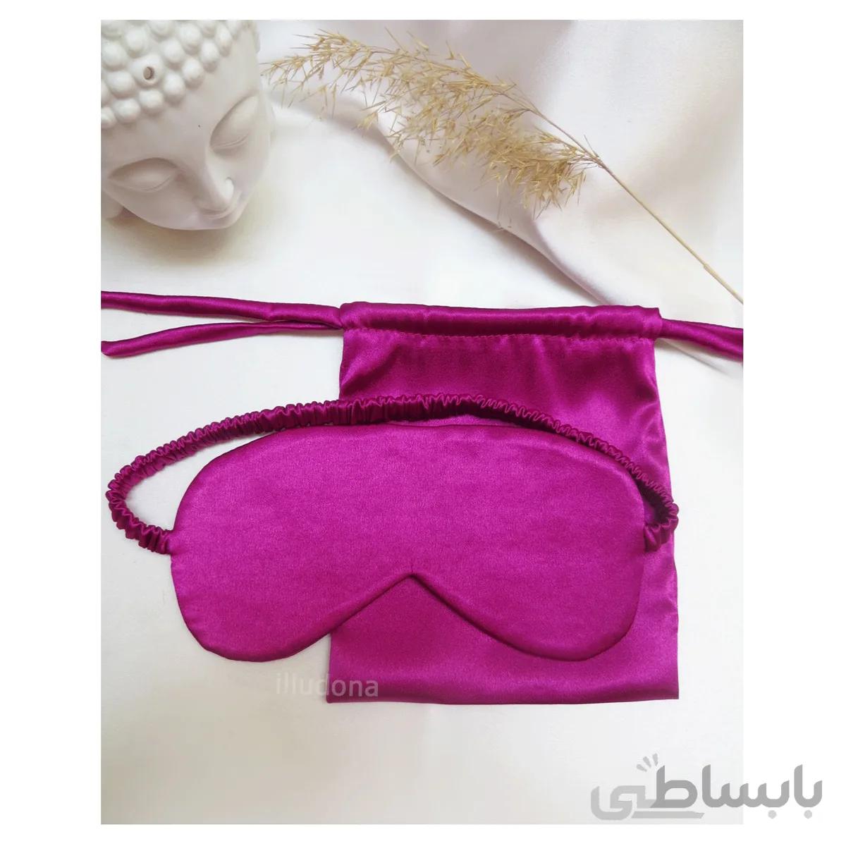 چشم بند ساتن رنگ سرخابی