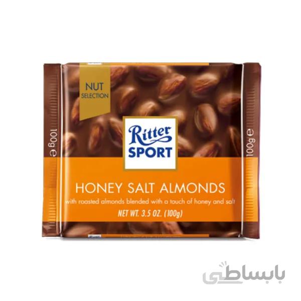 شکلات Ritter sport عسل و بادام نمکی