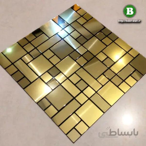 تایل دکوراتیو طلایی خشدار و براق 786