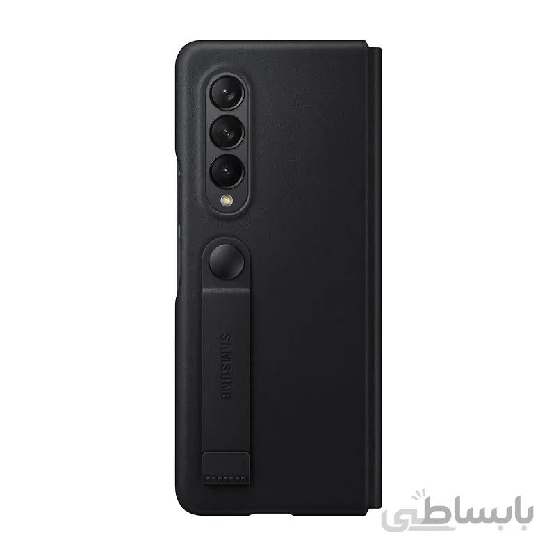 کاور چرمی اصلی سامسونگ Galaxy Z Fold3 Leather Flip Stand Cover