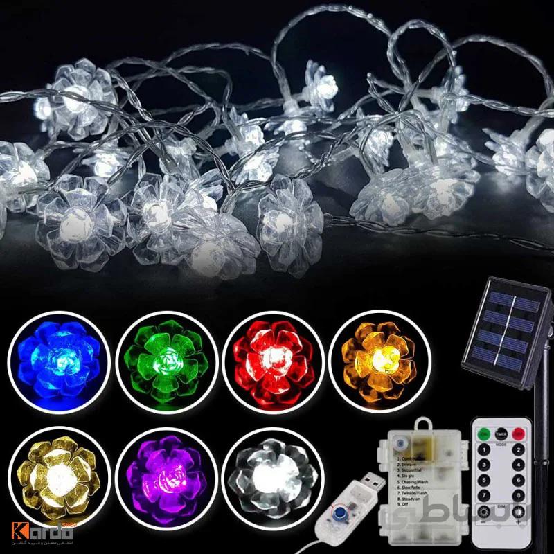 ریسه LED گل شفاف