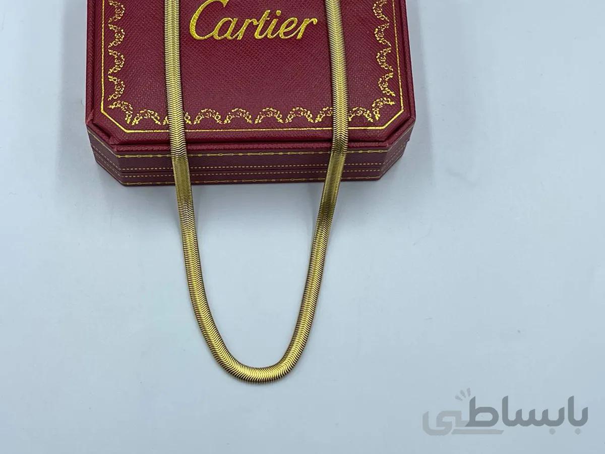 گردنبند ماری 5 میل توپر طلایی