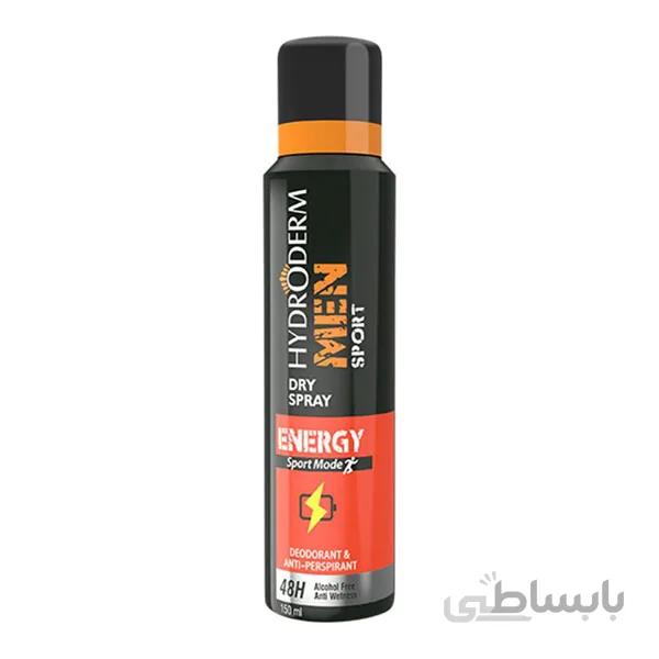 اسپری دئودورانت و ضد تعریق مردانه Sport Energy هیدرودرم ا men's antiperspirant spray Sport Energy HYDRODERM