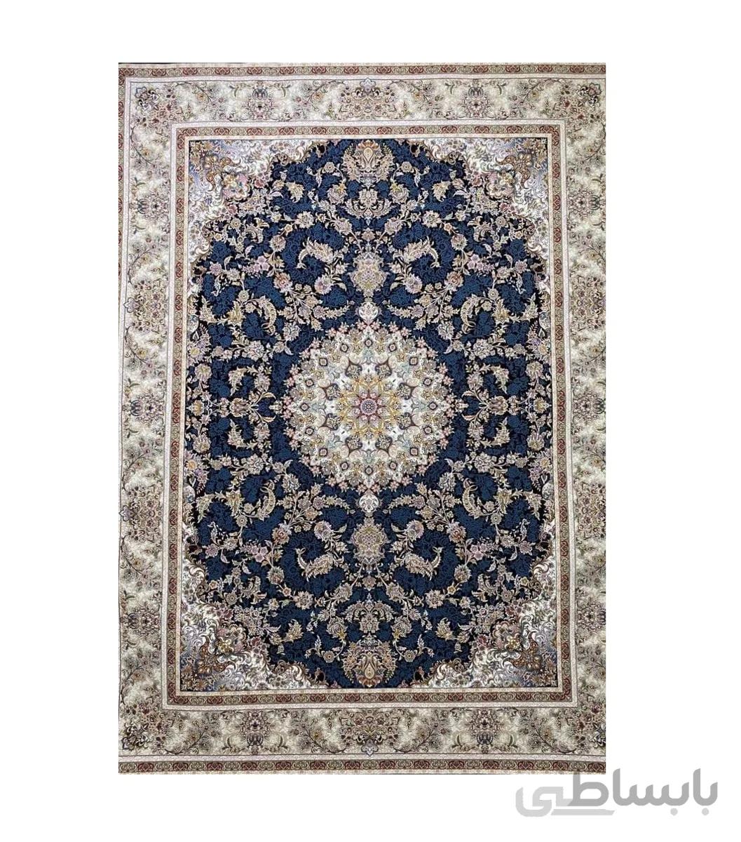 فرش یامور سرمه ای وزرا 1200شانه هایبالک ا Vozaracarpet