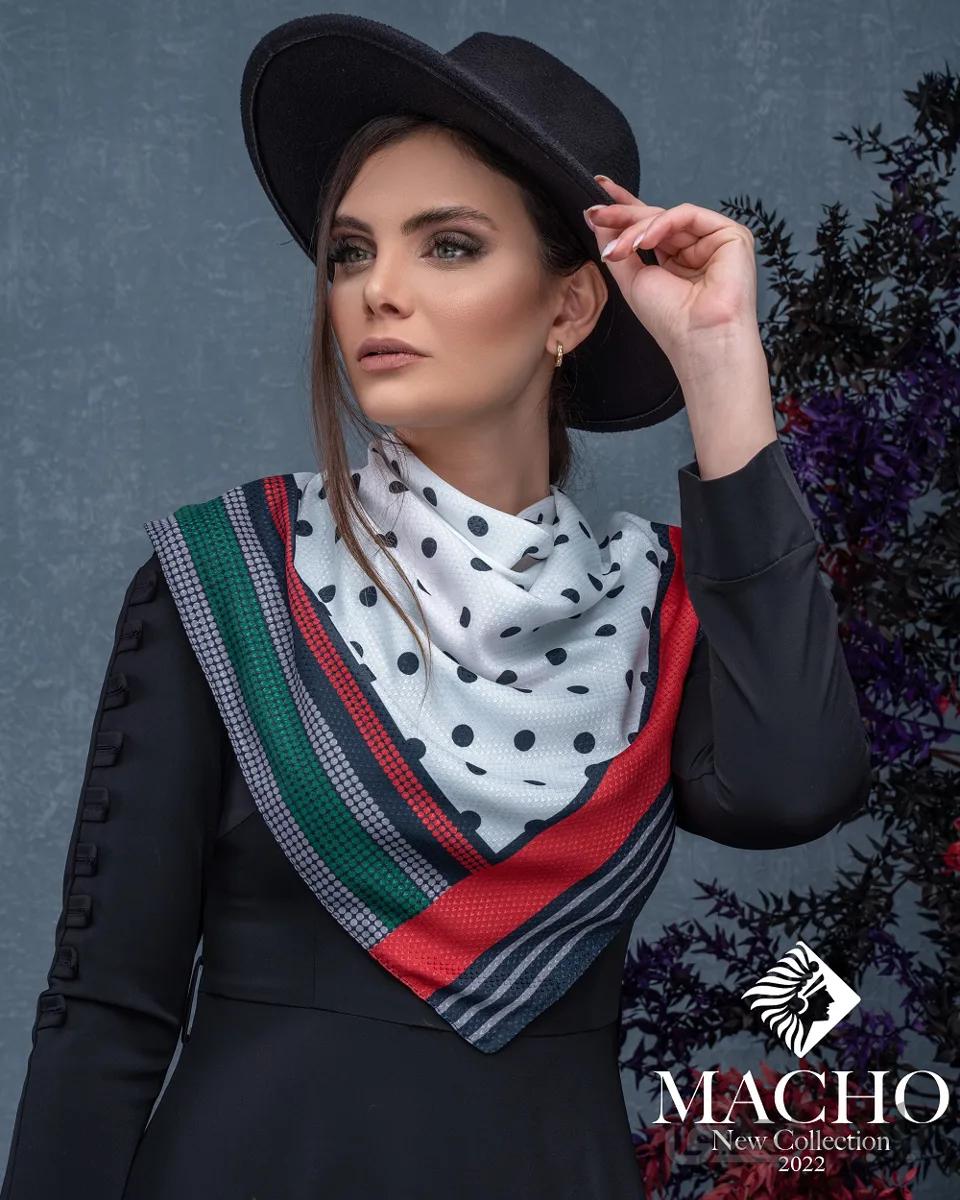 روسری مینی نخی ژاکارد ماچو 2947