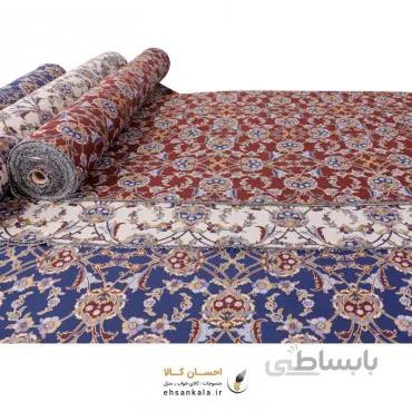 پارچه جاجیم ژاکارد طرح گل قالی