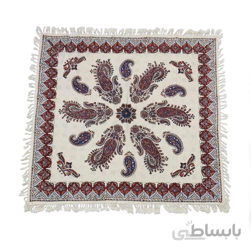 سفره قلمکار ممتاز مربعی سایز 100*100 سانتی متر کد s11
