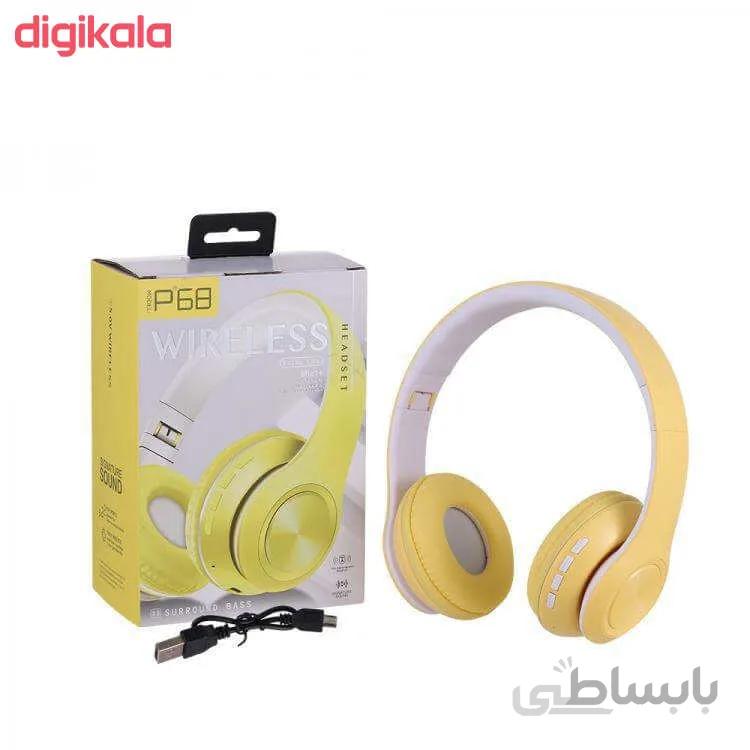 هدفون بی سیم مدل P68 ا P68 Wireless Stereo Headset