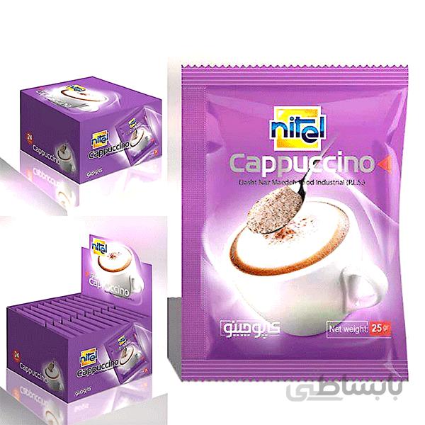 کاپوچینو جعبه ای 24 ساشه نی تل - 25 گرم