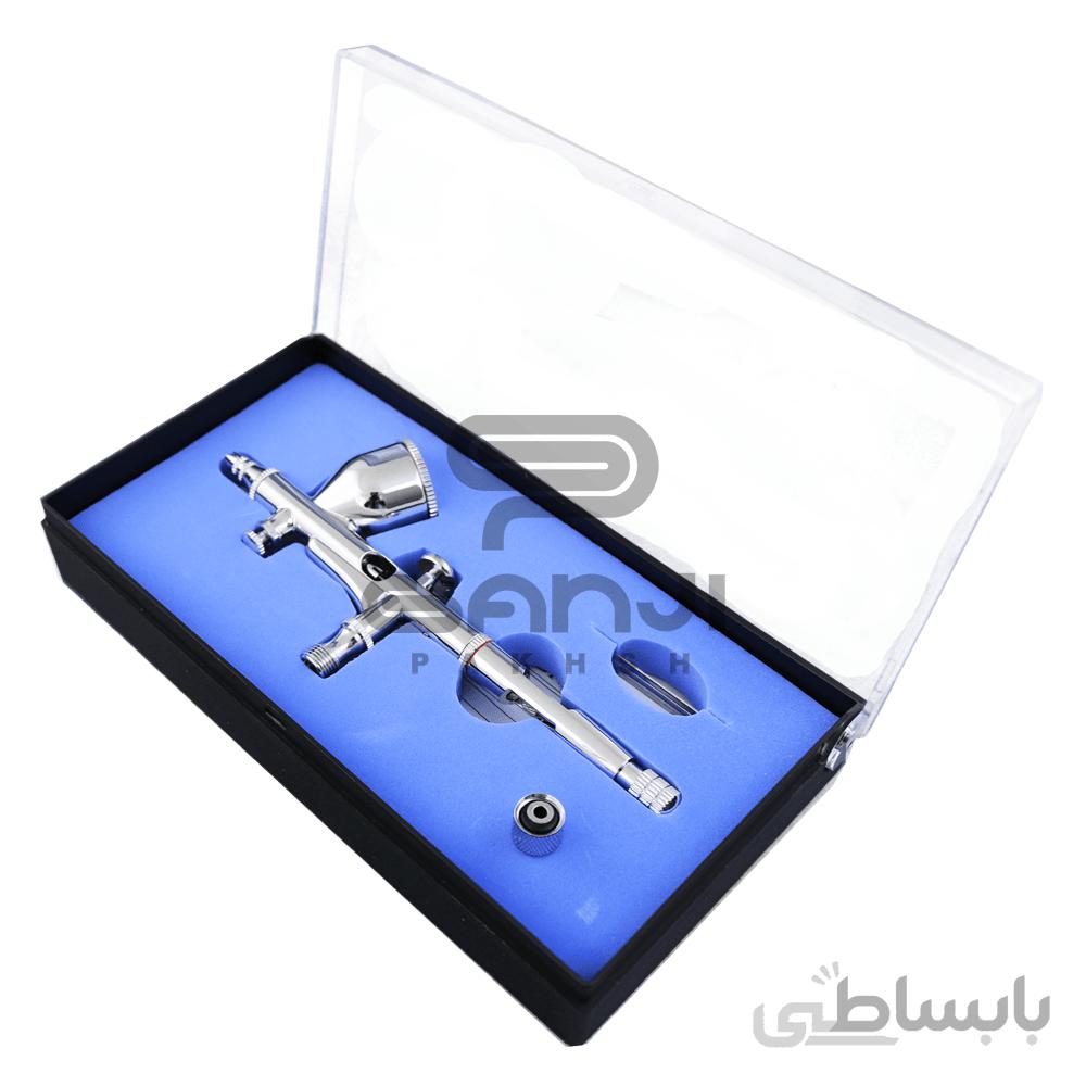 پیستوله رنگ پاش بادی حرفه ای رویال مکس ایر براش کاسه رو 0.2 میلی متر Royalmax Airbrush مدل AB-180