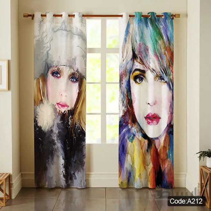 پرده پانچی چاپی کد A212