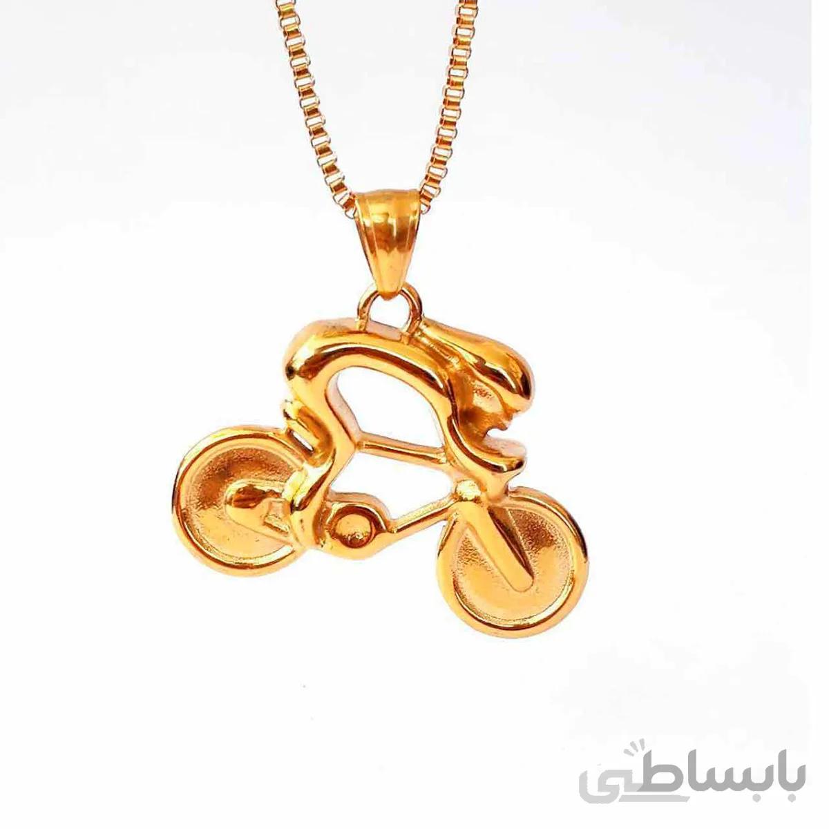 گردنبند طرح دوچرخه حرفه ای