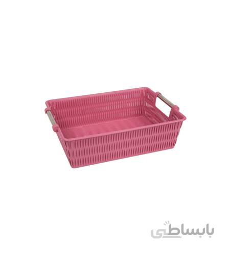 سبد بامبو دسته استیل سایز ۲ لیمون Limon کد ۱۳۸۴