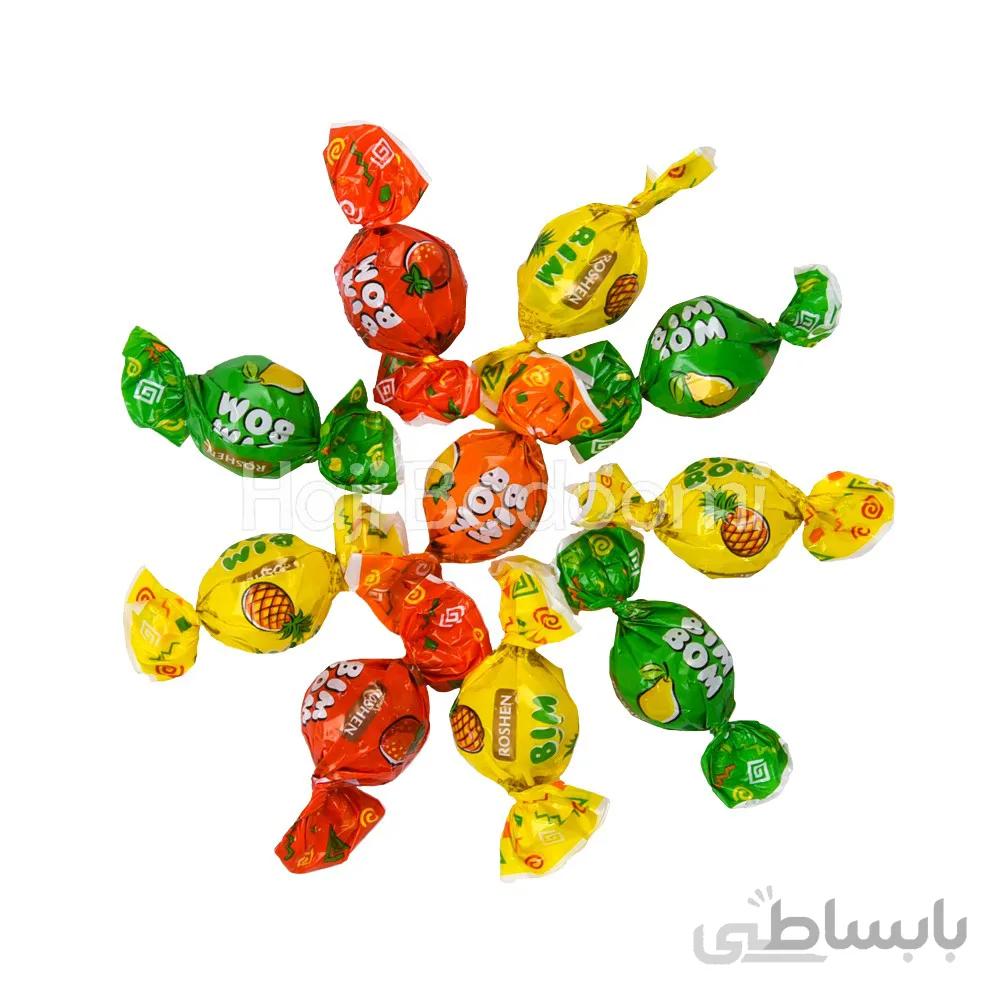 آبنبات میوه ای توپی بیم بوم روشن