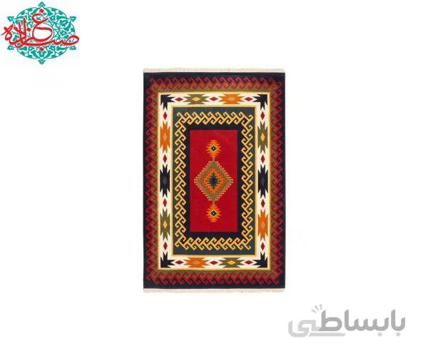 فرش ساوین طرح پامچال زمینه سرمه ای کد FSM17