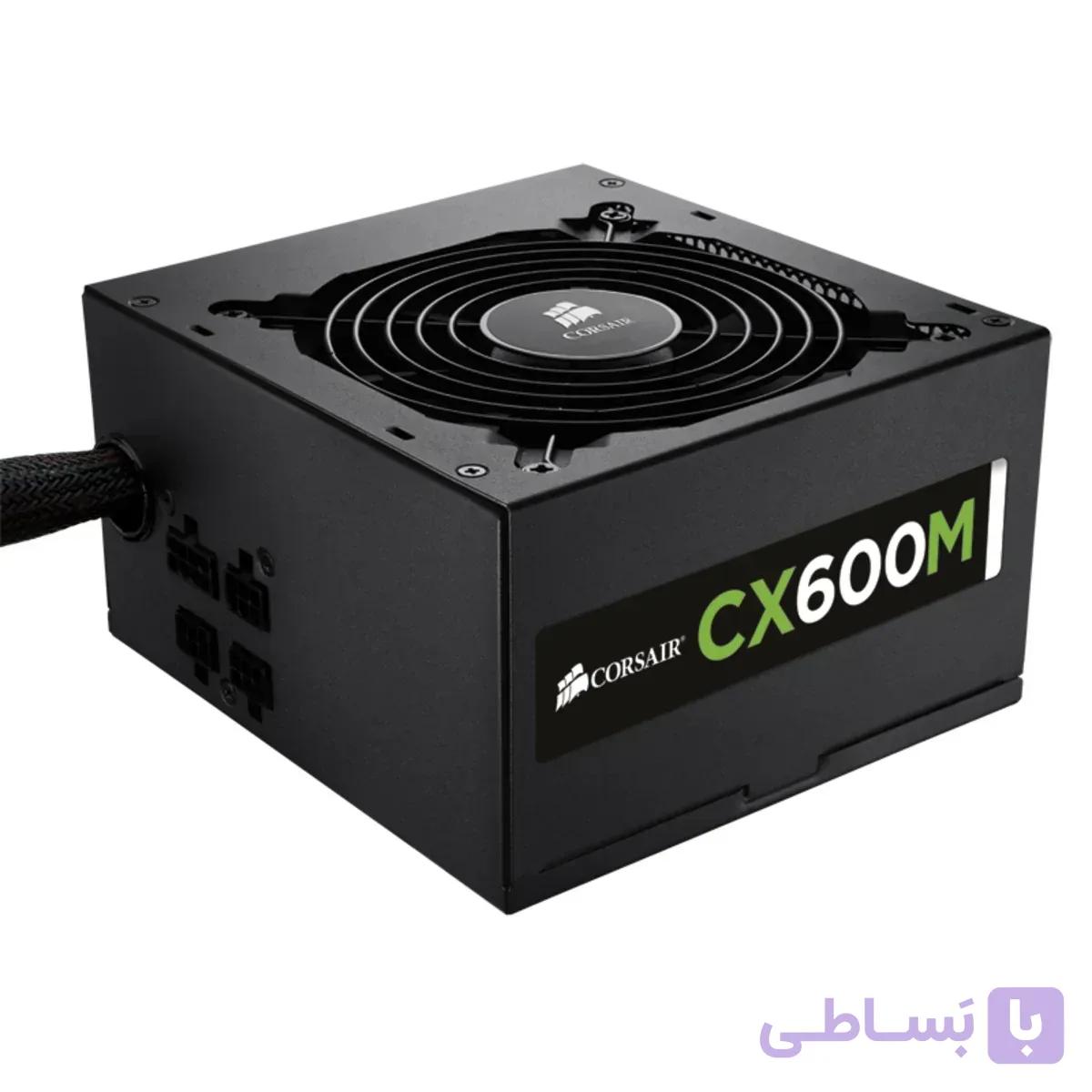 پاور کورسیر ماژولار 600 وات مدل Corsair CX600M بدون کابل