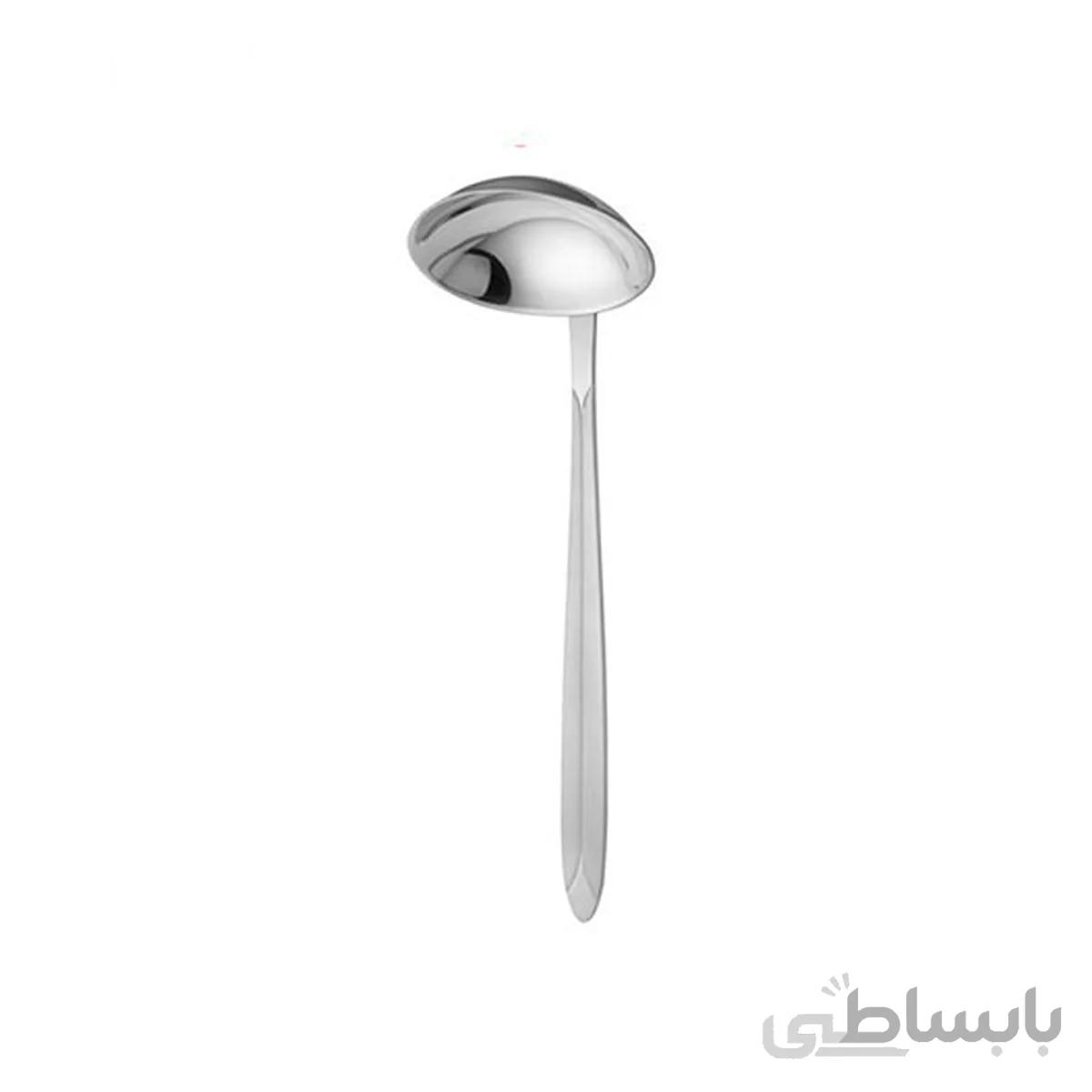 ملاقه بزرگ سرو خورشت ناب استیل مدل پالرمو استیل ساده