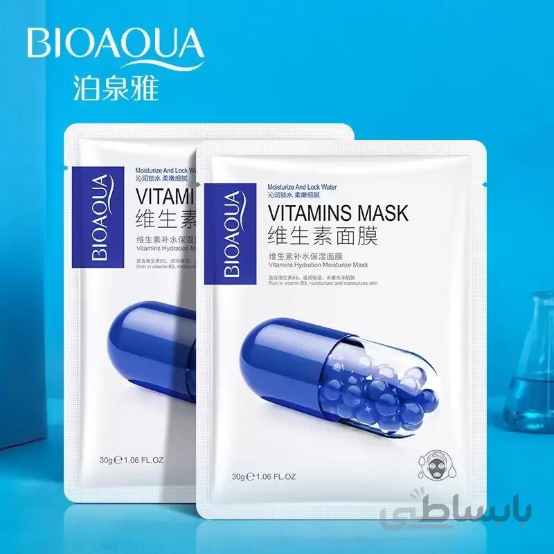 ماسک ورقه ای ویتامین کپسول آبی بیوآکوا - BIOAQUA