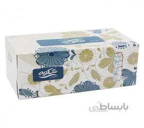 دستمال کاغذی شکوه گلدار 100 برگ سه لایه طرح گلریزان
