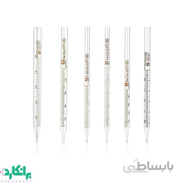 پیپت مدرج شیشه ای