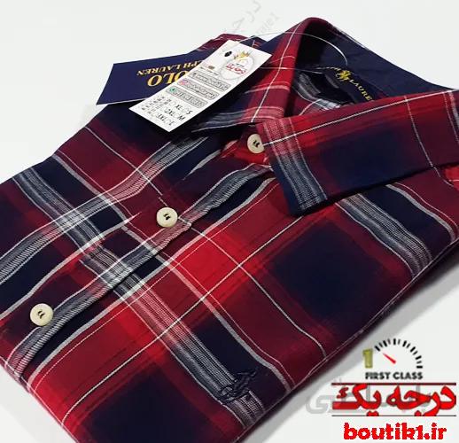 پیراهن آستین بلند پنبه نخ 40 POLO