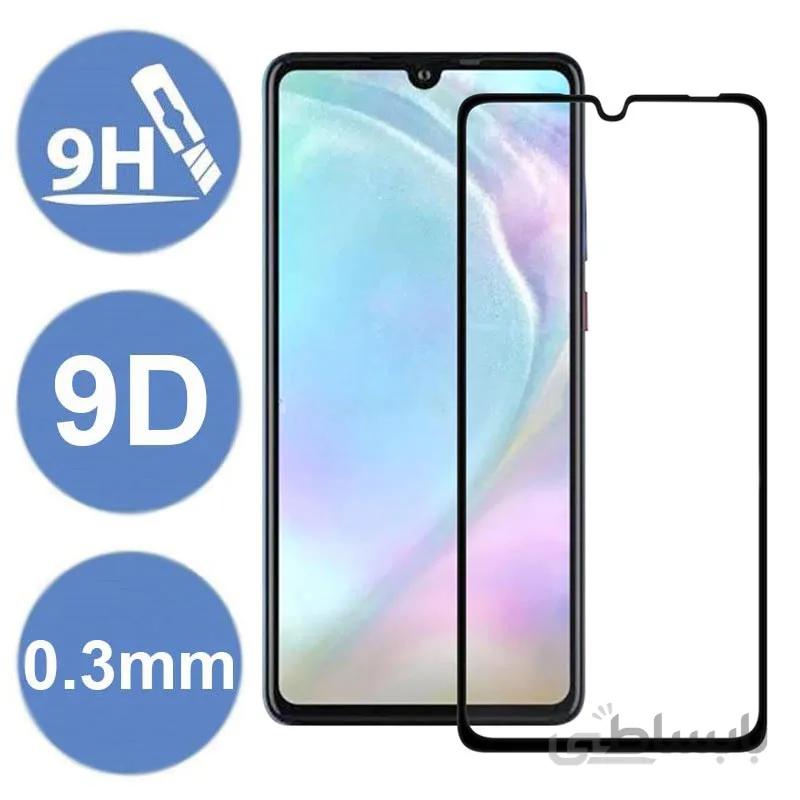 محافظ صفحه نمایش شیشه ای مدل Full Cover مناسب برای گوشی هواوی P30 لایت
