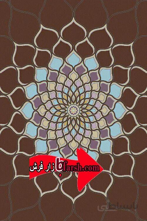 فرش فانتزی نیکا قهوه ای