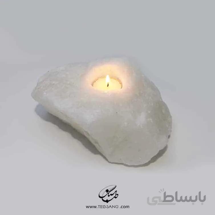 شمعدان سنگ نمک طرح کلاسیک