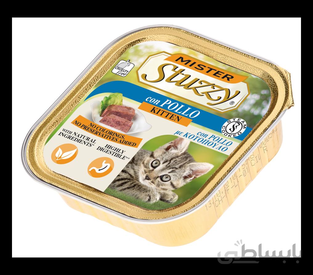خوراک مرغ بچه گربه Stuzzy وزن 100 گرم ا Mister Stuzzy Kitten with Chicken