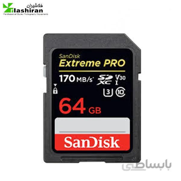 کارت حافظه SDXC ظرفیت 64 گیگابایت سن دیسک سرعت 80MB/s ا SanDisk SDXC 64GB 80MB/s class10 uhs-i u1