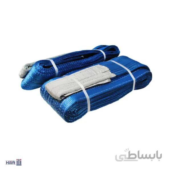 تسمه حمل بار کره ای برند Korea اصل ظرفیت 8 تن و عرض 20 سانتی متر رنگ آبی