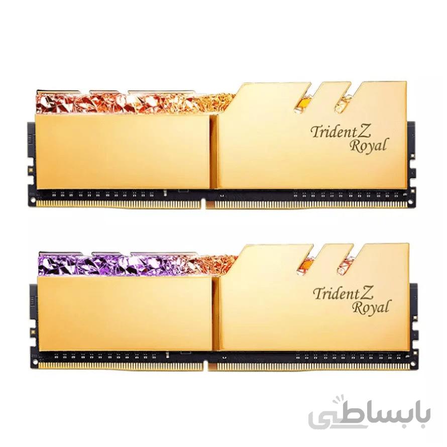 رم جی اسکیل Trident Z Royal Gold 16GB 8GBx2 4000MHz CL18