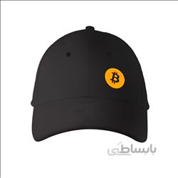 کلاه کتان مشکی بیت کوین