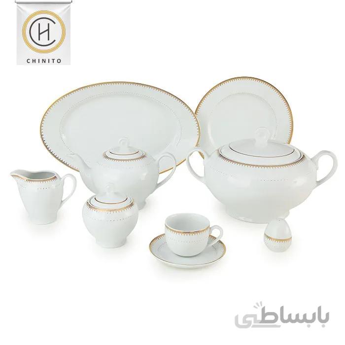 سرویس چینی زرین 102 پارچه 12 نفره کامل سپیدار