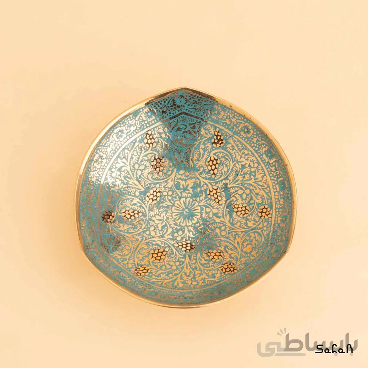 کاسه برنجی میناکاری مدل انگور