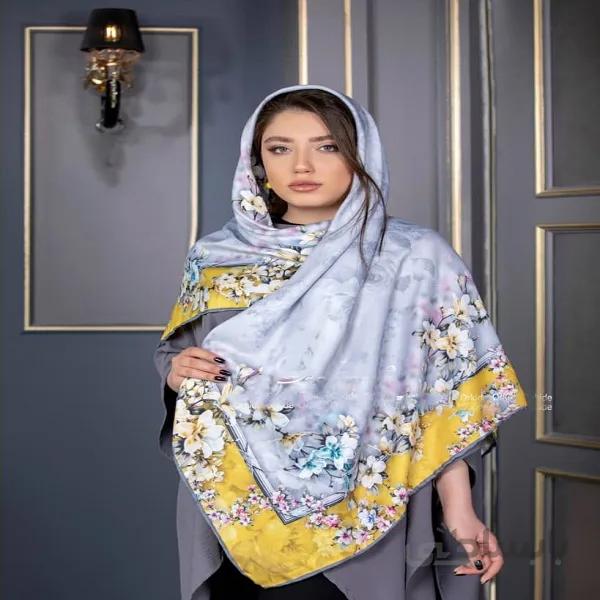 روسری مجلسی زیبا نخی درجه یک زیبا