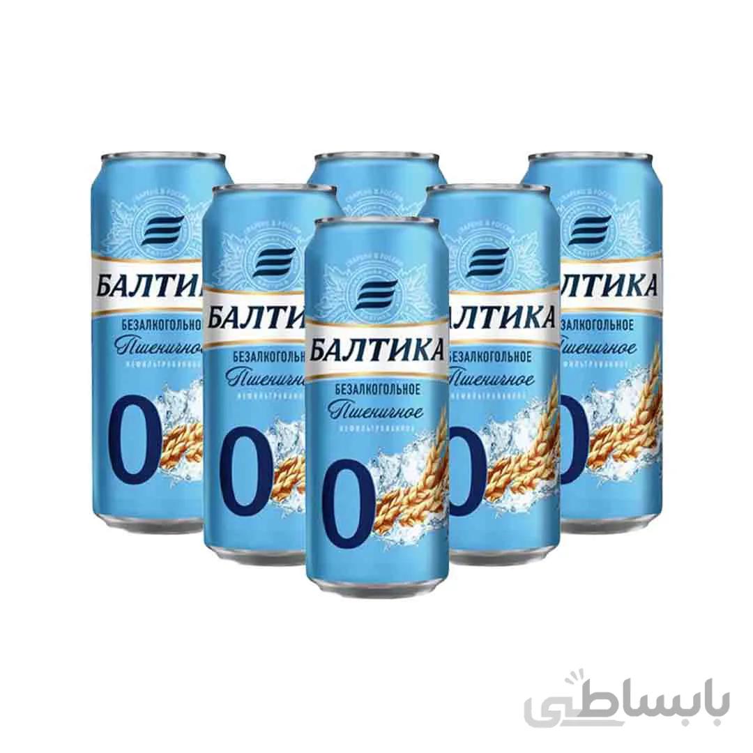 پکیج 6 تایی آبجو بالتیکا بدون الکل گندمی 500 میلی لیتری Baltika
