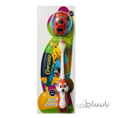 مسواک کودک مدل سنجاب خوشحال کانفیدنت بسیار نرم ا Confident Kids Toothbrush