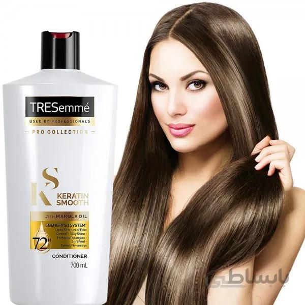 نرم کننده مو ترزمه مدل keratin smooth مناسب انواع مو 700 میل
