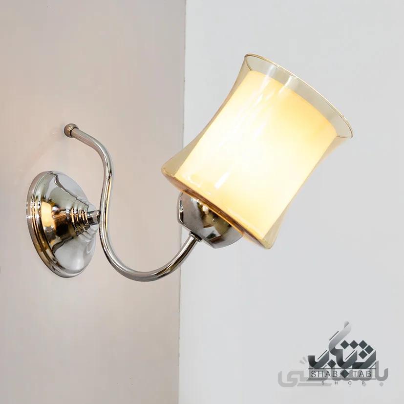 لوستر دیواری تک شعله کروم کد 833