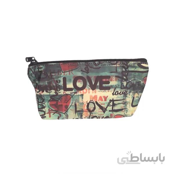 کیف ارایشی طرح love کد 03