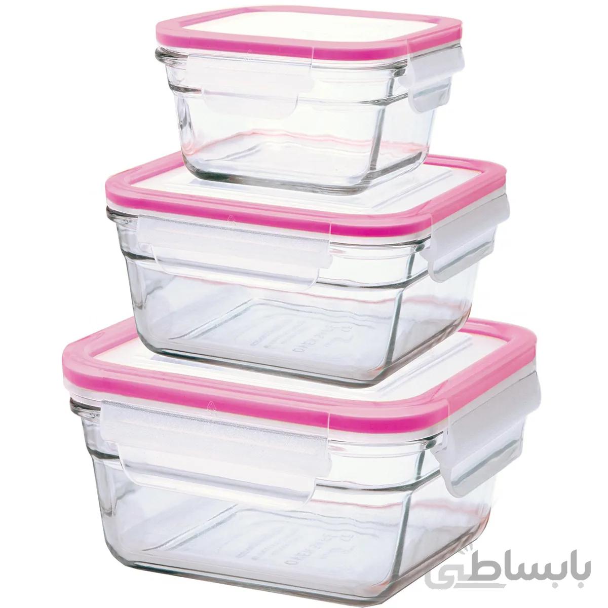 ظروف نگهدارنده گلس لاک مدل gl 530 شش پارچه